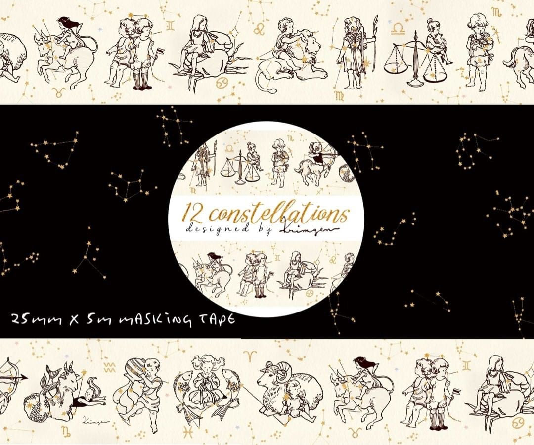 Krimgen Washi Tape: 12 Constellations