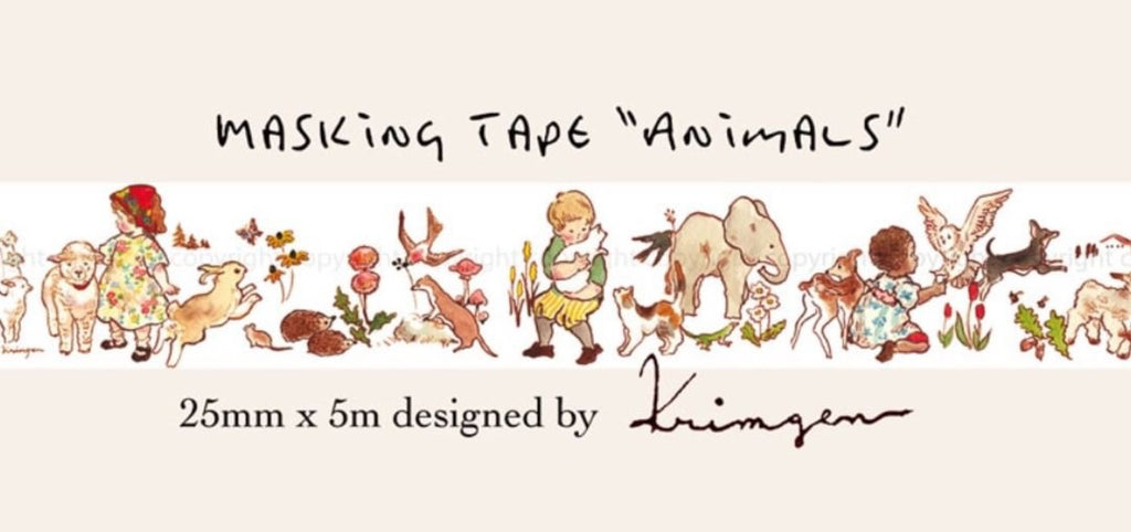Krimgen Washi Tape: Animals