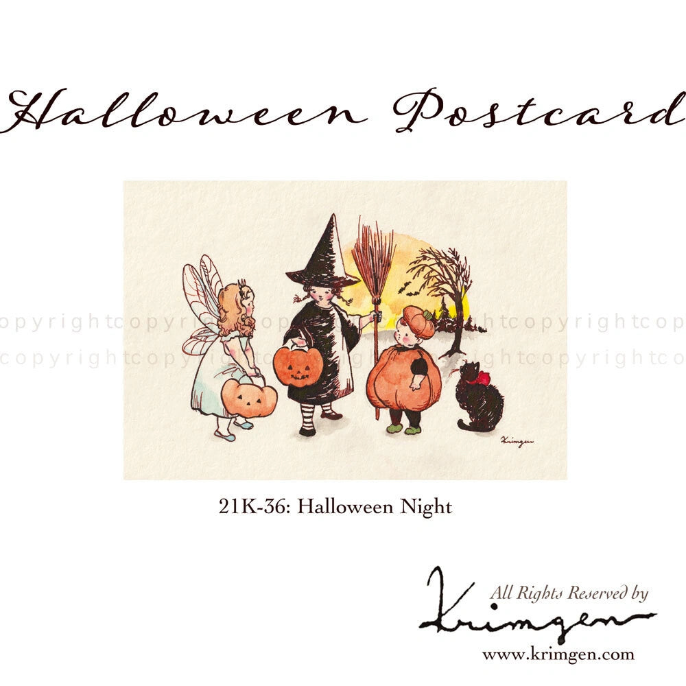 Krimgen Postcard: Halloween Night