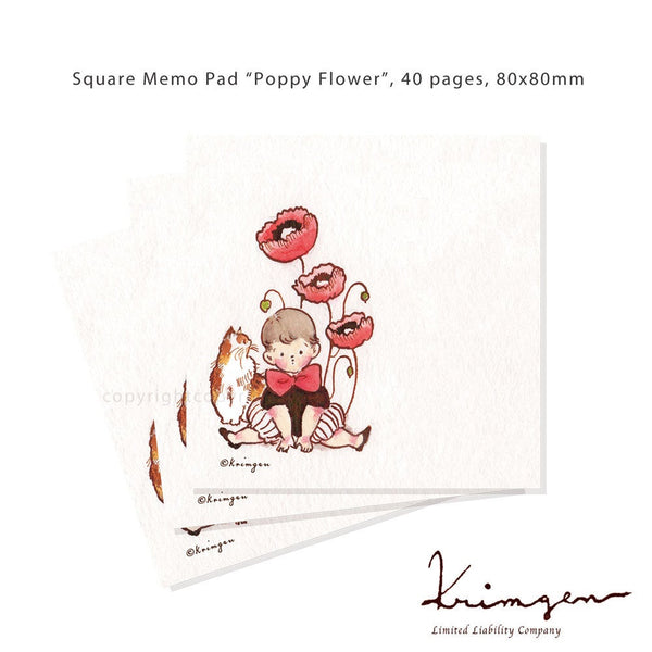 Krimgen Memo Pad: Poppy