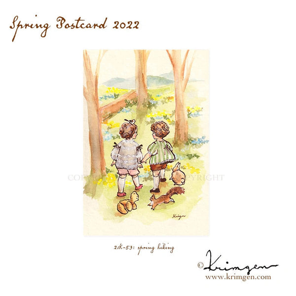 Krimgen Postcard: Spring Hiking