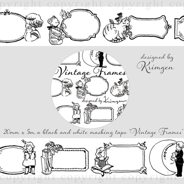 Krimgen Washi Tape: Vintage Frames