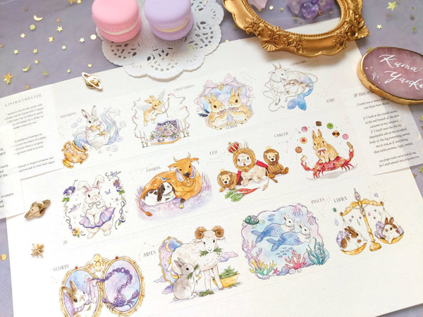 Kumayankee Washi Tape: Astrology Bunny