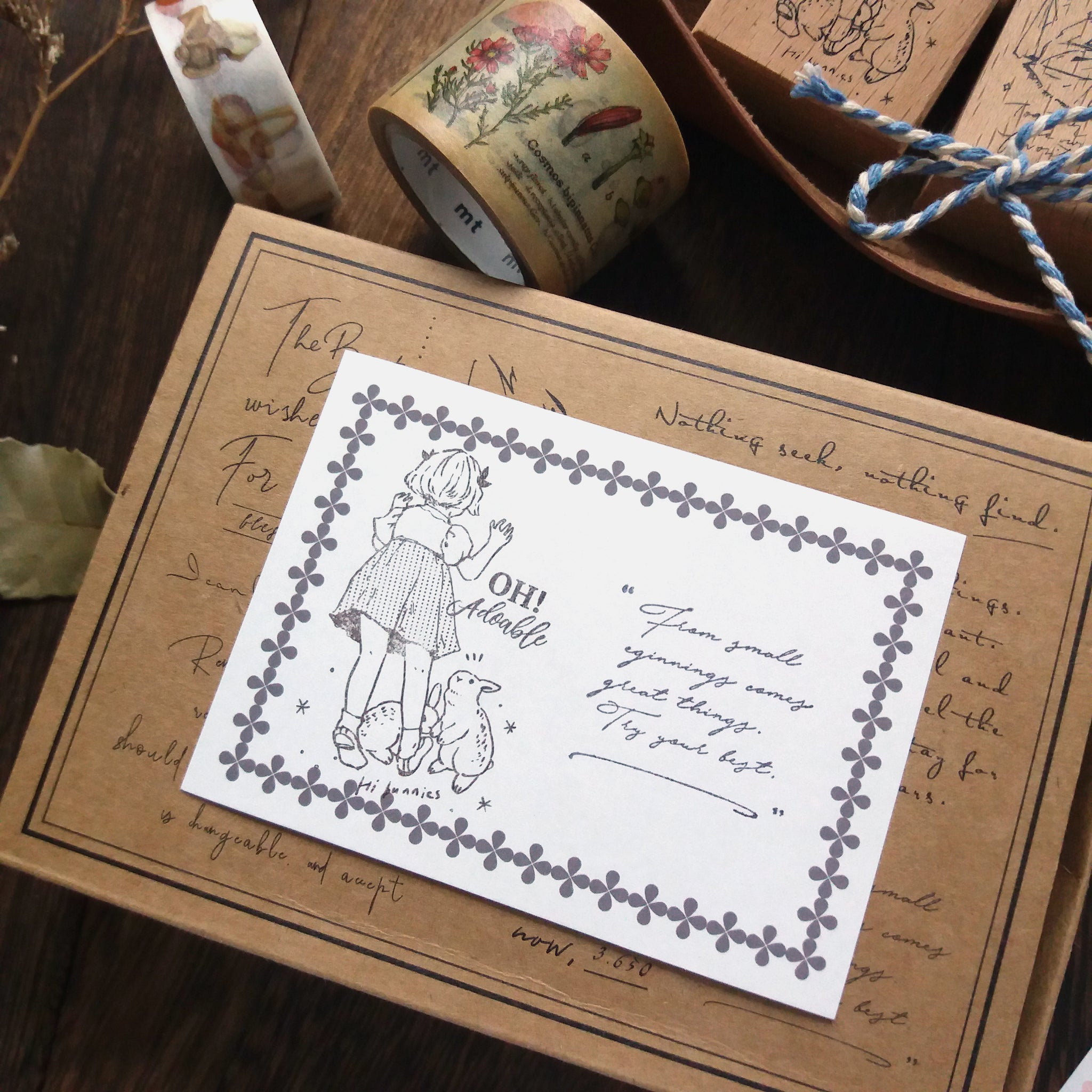 Kumayankee Stamp: Bunny Encounter