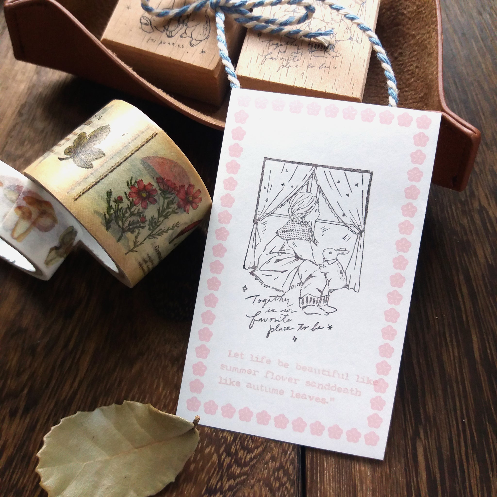Kumayankee Stamp: Bunny Encounter