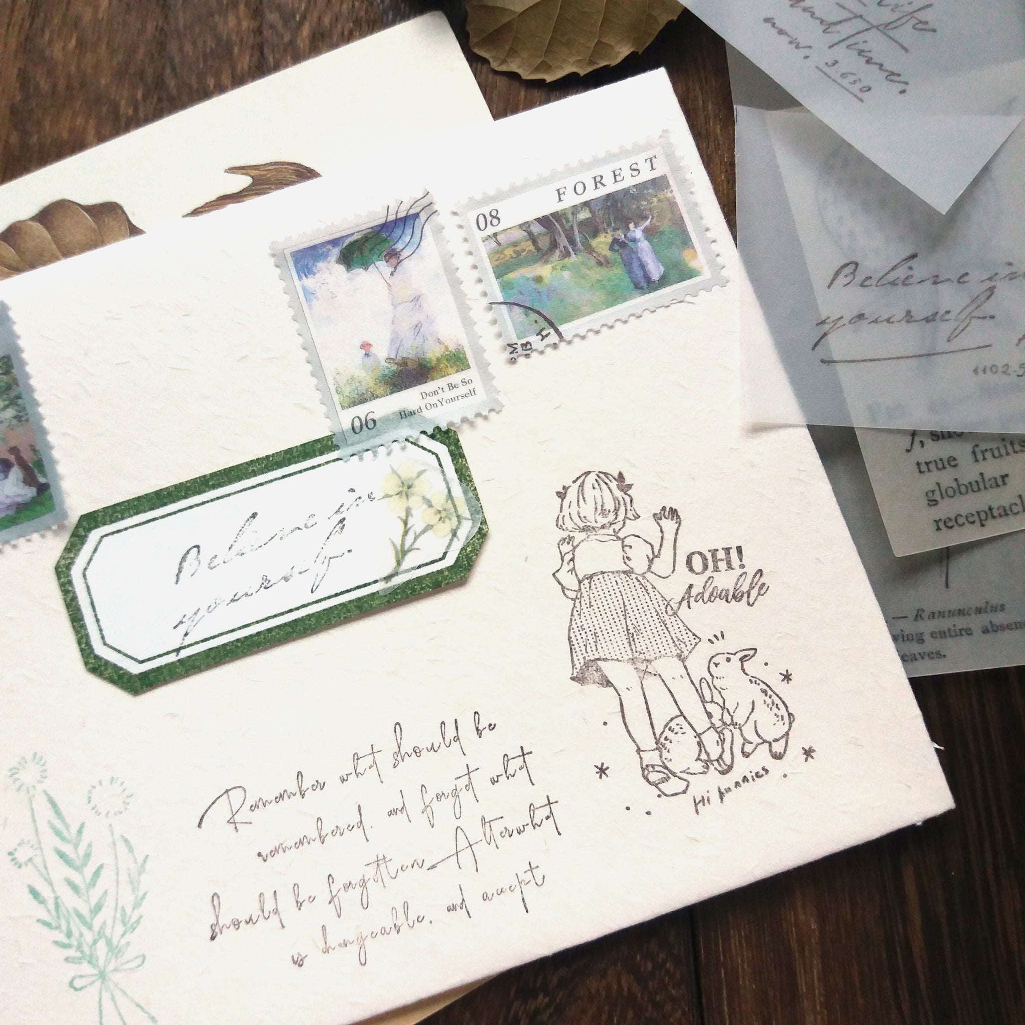 Kumayankee Stamp: Bunny Encounter