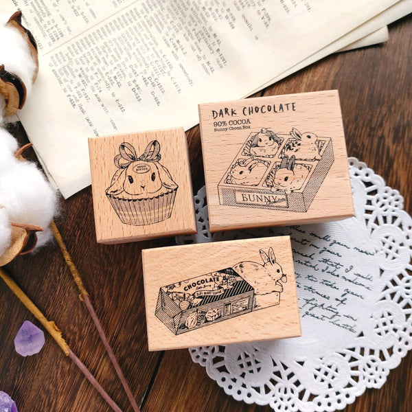Kumayankee Stamp: Chocolate Bunnies