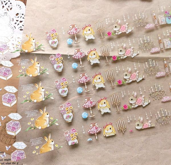 Kumayankee Clear Tape: Rococo Bunny