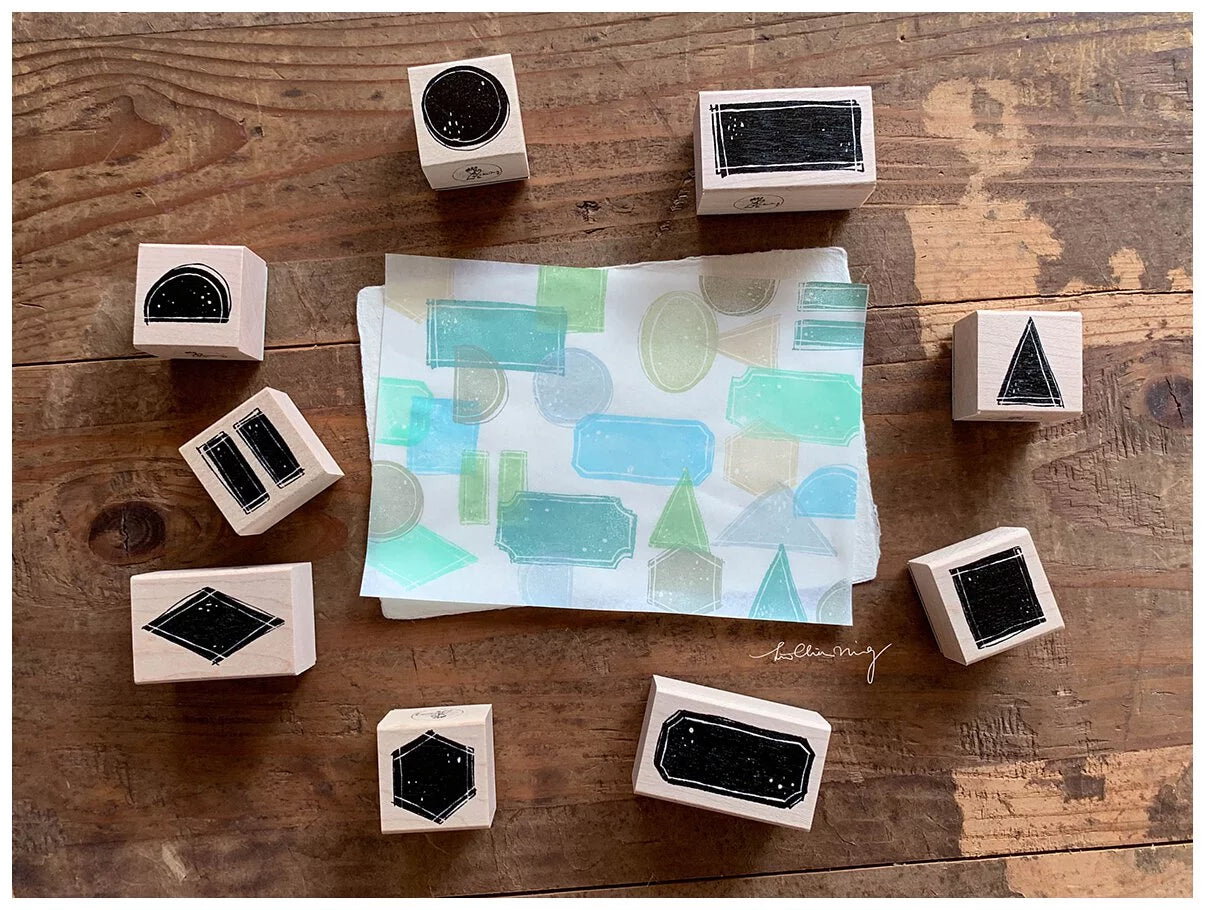 LCN Design Studio: Color Blocks Rubber Stamps