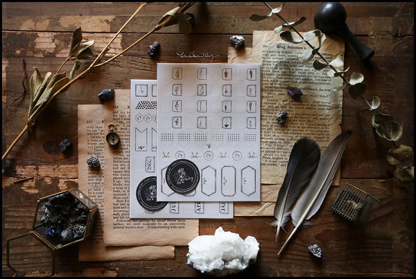 LCN Design Studio: Journal Label Stickers Sheet