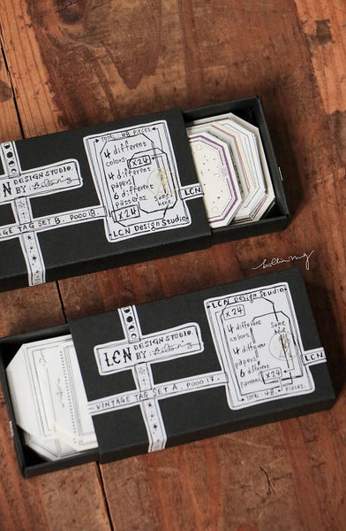 LCN Design Studio: Vintage Letterpress Tags Set