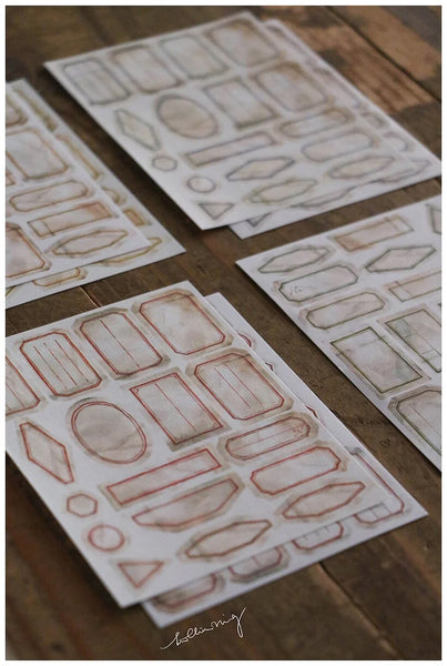 LCN Design Studio: Mini Vintage Labels Sticker Sheets