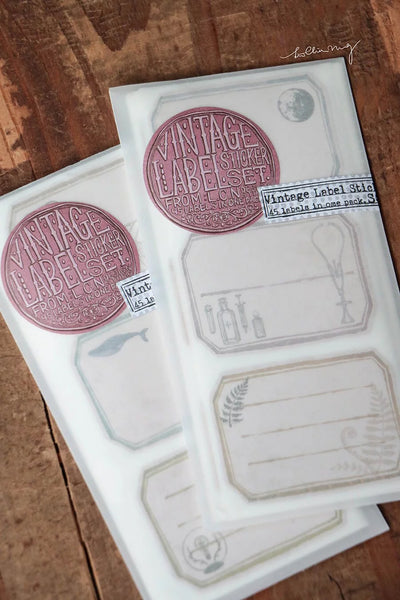 LCN Design Studio: Vintage Label Stickers Set
