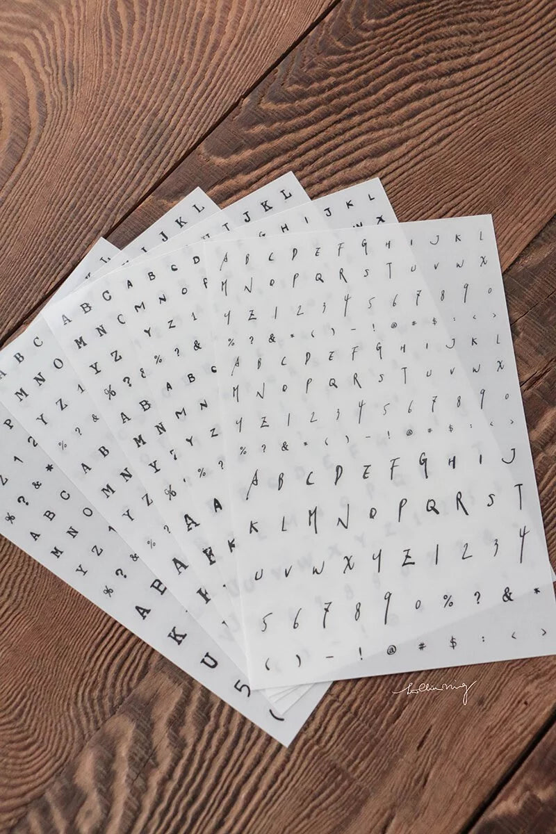 LCN Design Studio: Letters and Numbers Print On Stickers