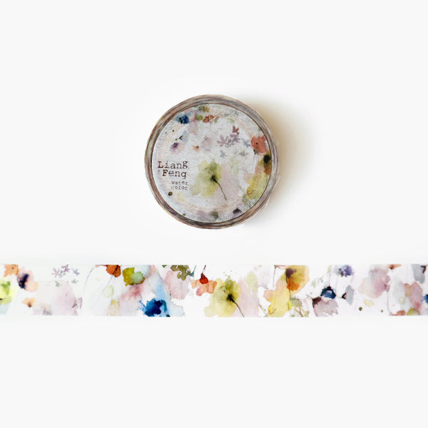 Liang Feng Watercolor Washi Tape: Flower Rain (MTW-LF028)
