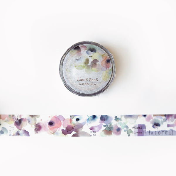Liang Feng Watercolor Washi Tape: Flower Rain (MTW-LF001)