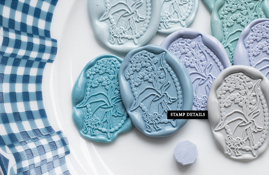 Lemontree Product: Lily of the Valley Bouquet Wax Seal Stamp