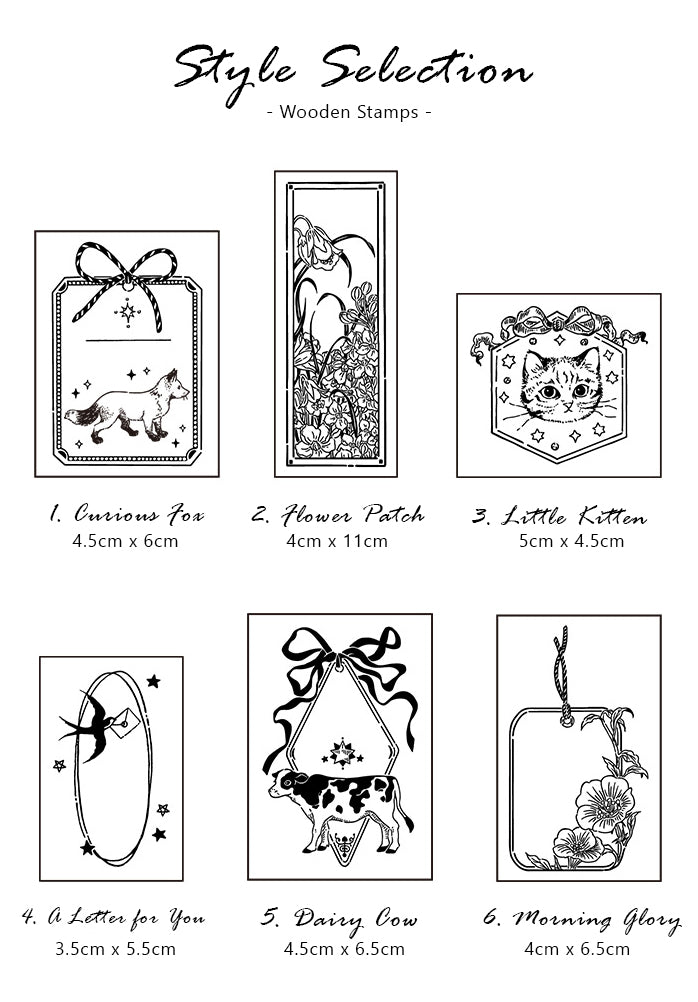 Little Cottage Hang Tags Rubber Stamps