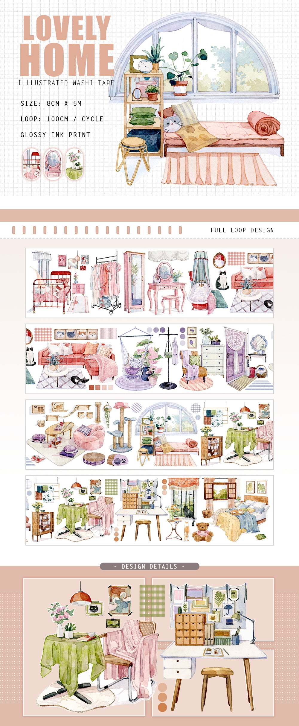 Lovely Home Washi Tape