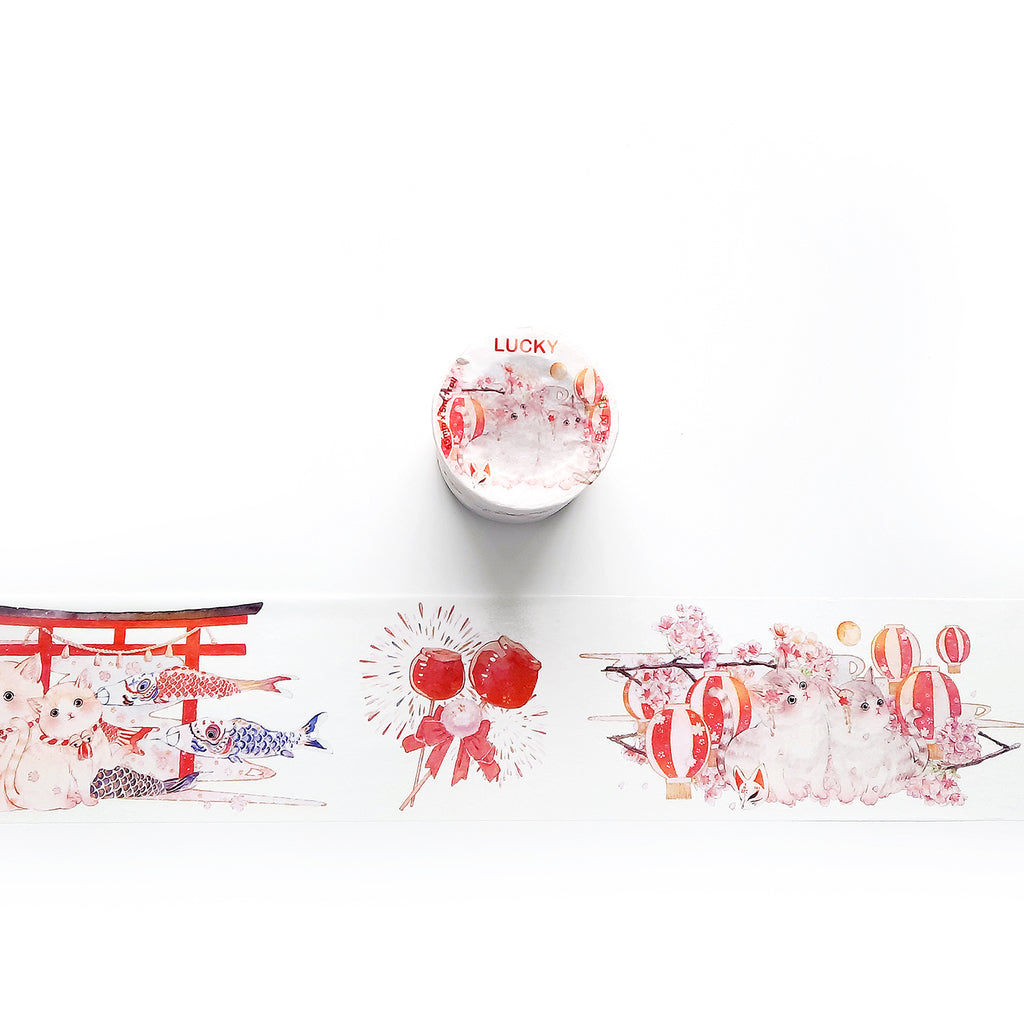 Lucky Washi Tape: Cats in Japan