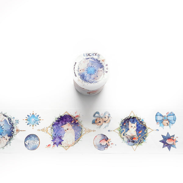 Lucky Washi Tape: Galaxy Cats