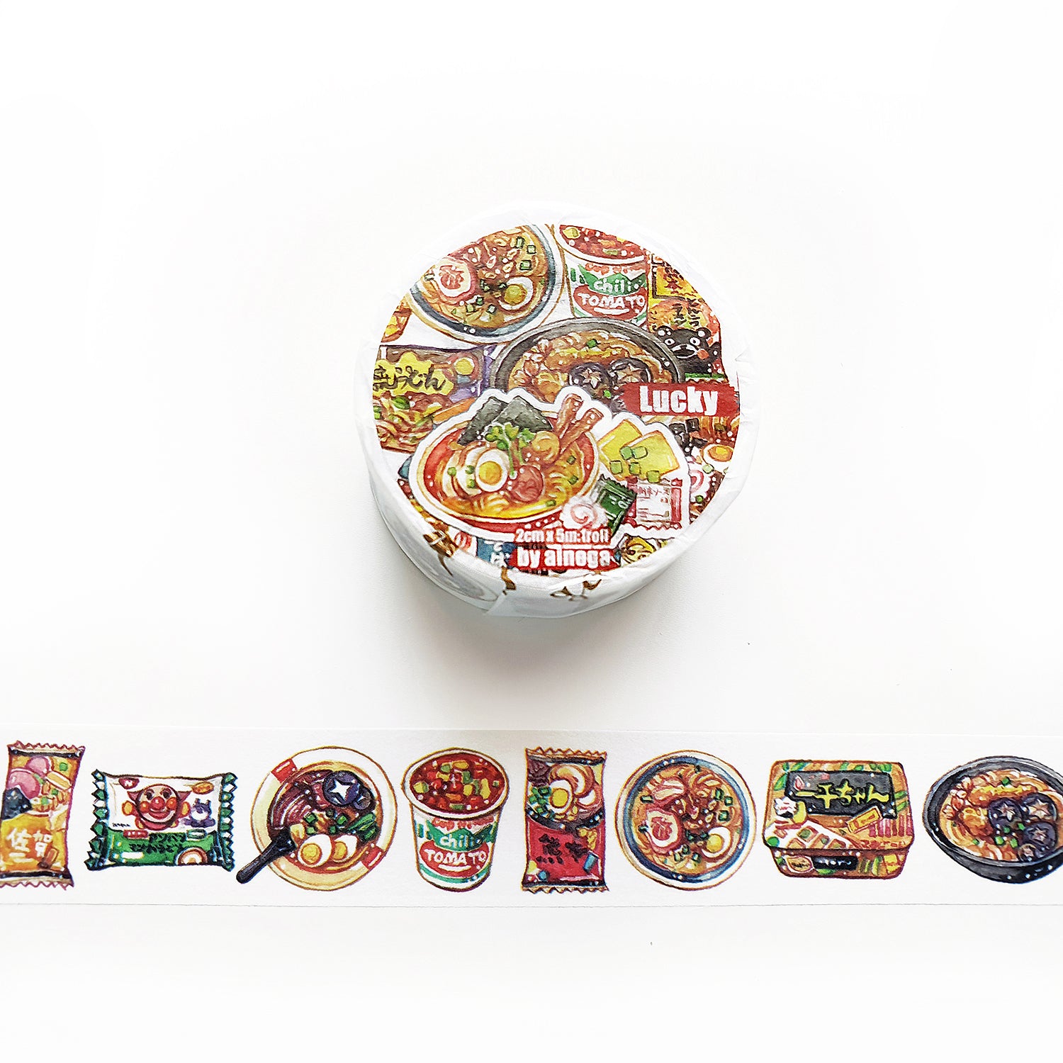 Lucky Washi Tape: Instant Noodles