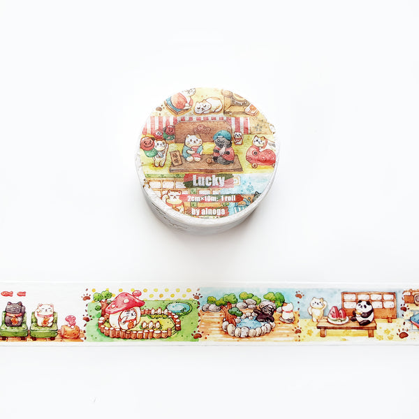 Lucky Washi Tape: Japanese House Cat