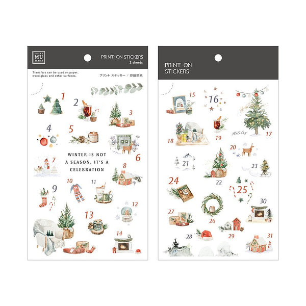 MU Lifestyle Christmas Print-On Stickers: 1001
