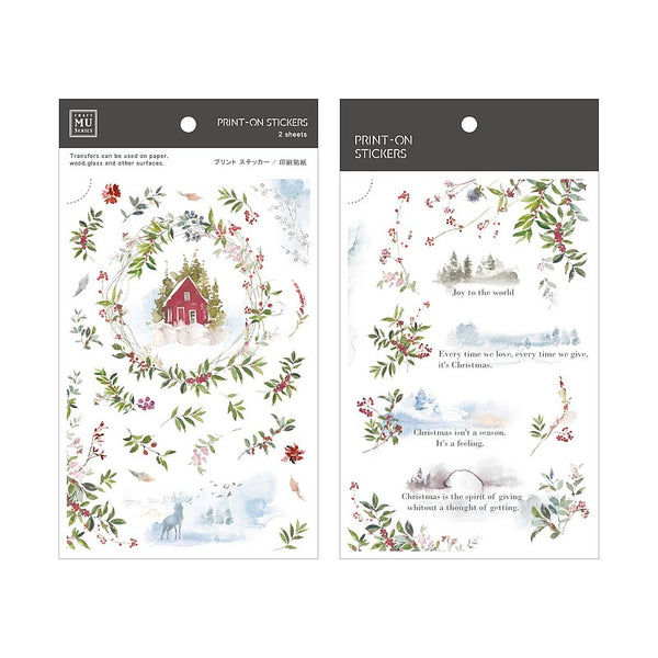 MU Lifestyle Christmas Print-On Stickers: 1006