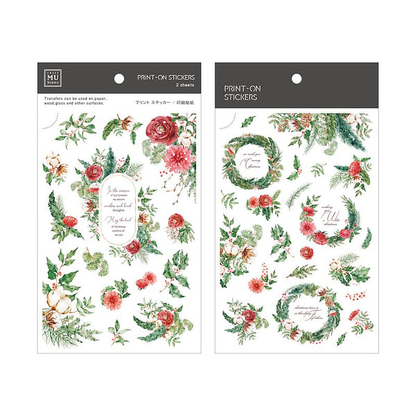MU Lifestyle Christmas Print-On Stickers: 1007