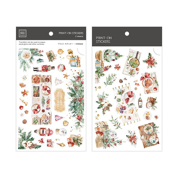 MU Lifestyle Christmas Print-On Stickers: 1008