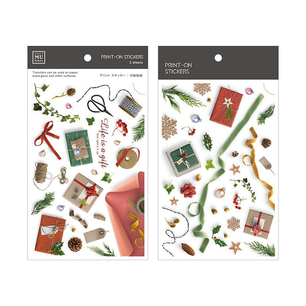 MU Lifestyle Christmas Print-On Stickers: 1009