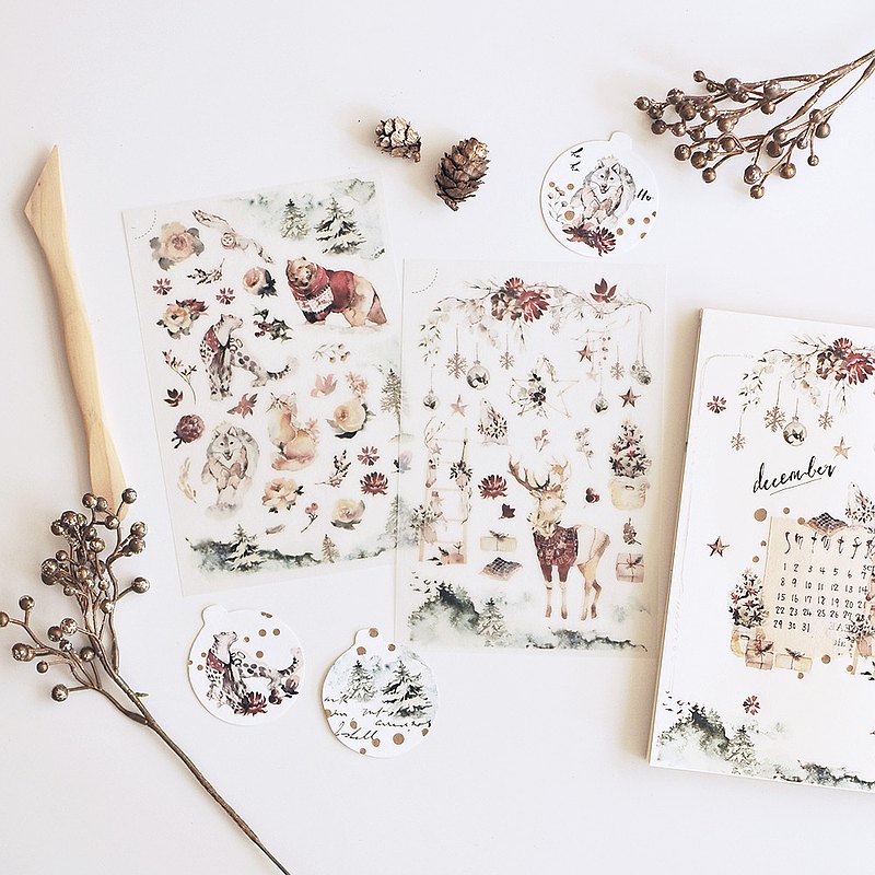 MU Lifestyle Christmas Print-On Stickers: 1010