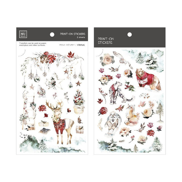 MU Lifestyle Christmas Print-On Stickers: 1010
