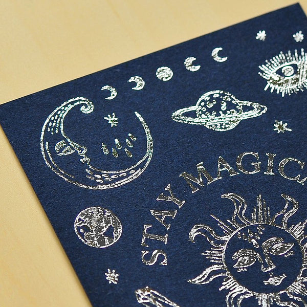 MU Lifestyle Silver Foil Print-On Stickers: 2001