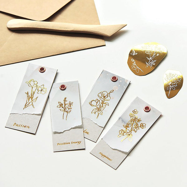 MU Lifestyle Gold Foil Print-On Stickers: 1001