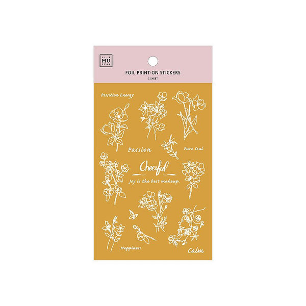 MU Lifestyle Gold Foil Print-On Stickers: 1001