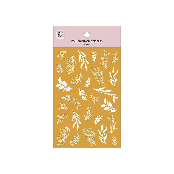 MU Lifestyle Gold Foil Print-On Stickers: 1002
