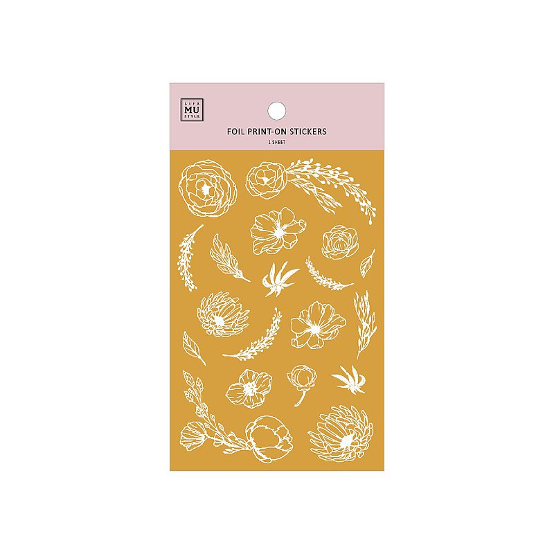 MU Lifestyle Gold Foil Print-On Stickers: 1003