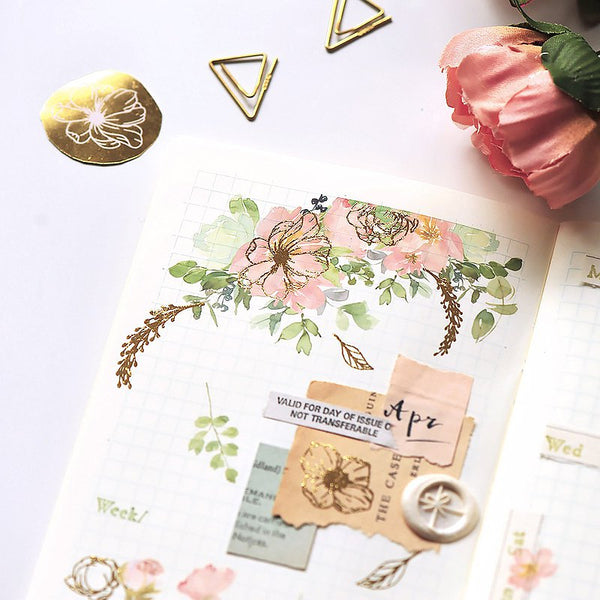 MU Lifestyle Gold Foil Print-On Stickers: 1003