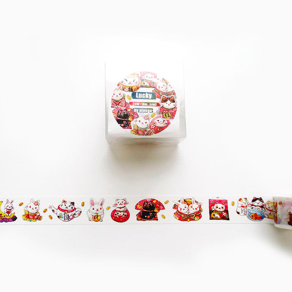 Lucky Washi Tape: Maneki Neko