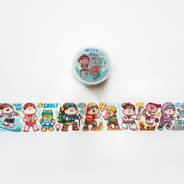 Meatball Washi Tape: Better Body Better Life