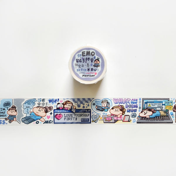 Meatball Washi Tape: Emo Time