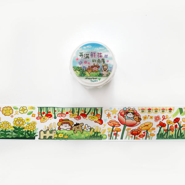 Meatball Washi Tape: Flower Patch