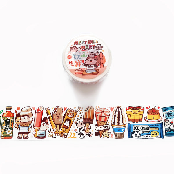 Meatball Washi Tape: Foods and Drinks