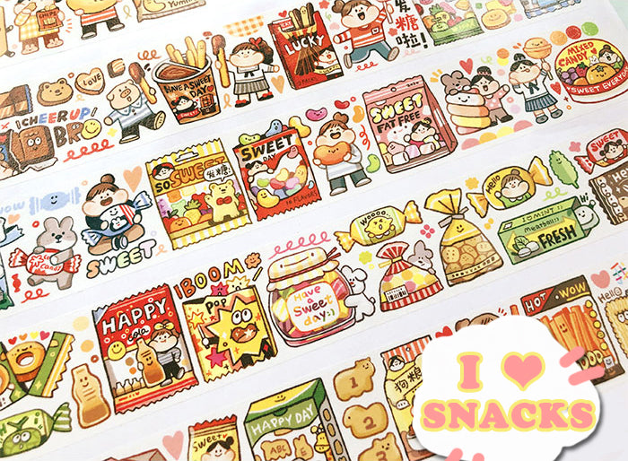 Meatball Washi Tape: I Love Snacks