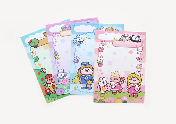 Meatball Rainbow Garden Memo Pad