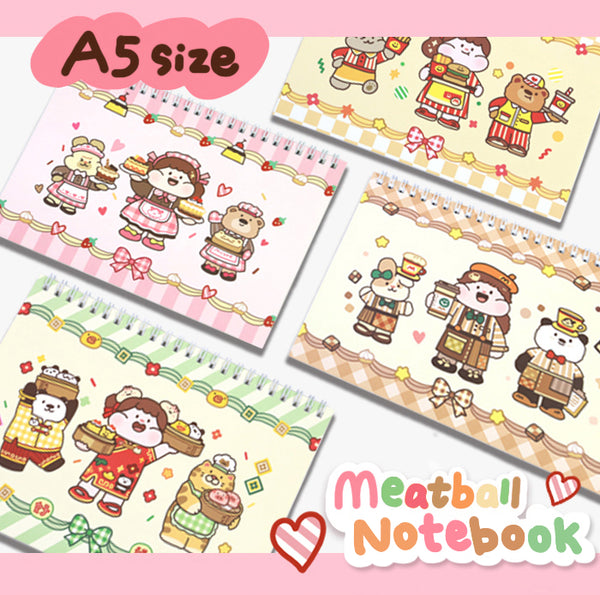 Meatball Restaurants Washi Collecting Notebook