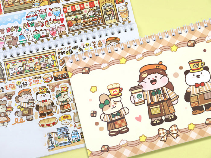 Meatball Restaurants Washi Collecting Notebook