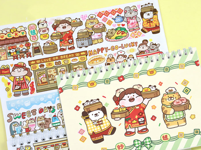 Meatball Restaurants Washi Collecting Notebook